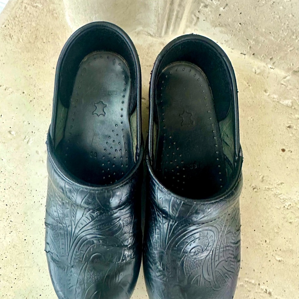 Dansko Professional Black Tooled Clog - image 4